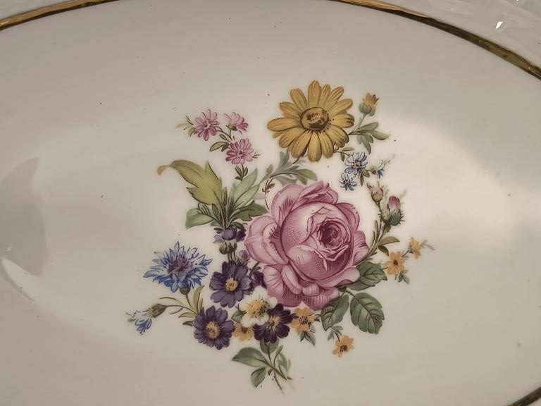 Patera-misa porcelanowa z motywem kwiatowym  - Pirken-hammer, Czechy