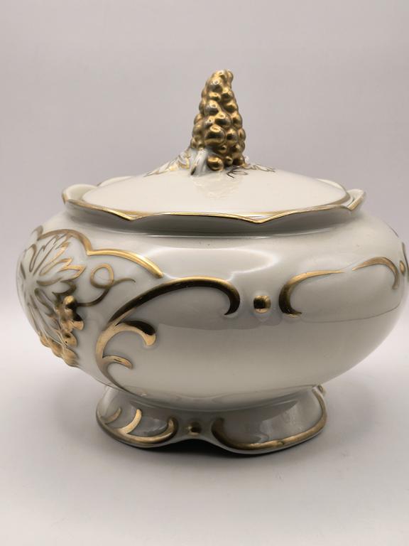 Porcelanowa bomboniera, cukiernica - Schlottenhof Arzberg "Rheingold", Bavaria, Niemcy