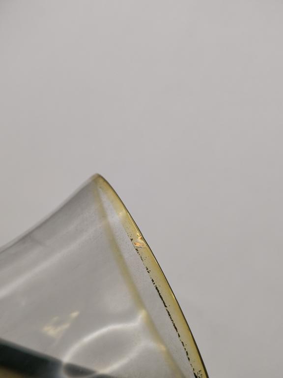 Wazon szklany, ręcznie malowany - Bohemia, Czechy