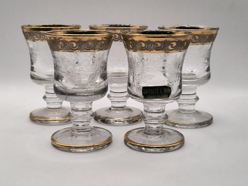 Kieliszki kryształowe - Murano Włochy