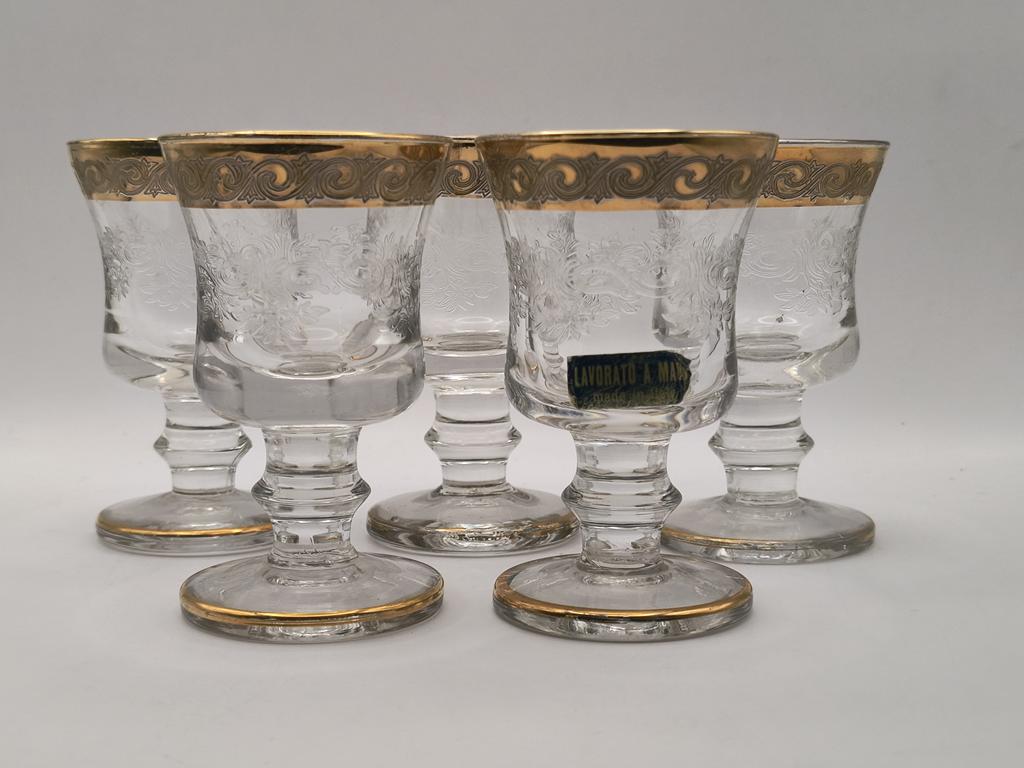 Kieliszki kryształowe - Murano Włochy