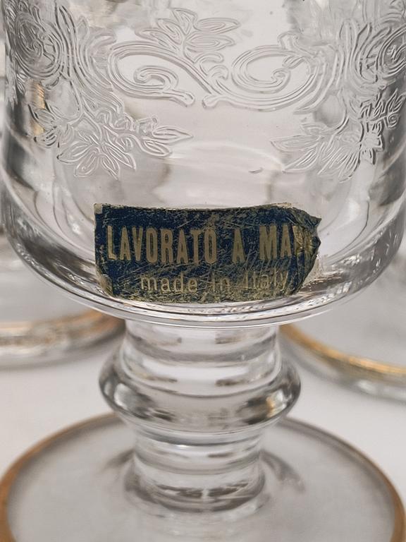 Kieliszki kryształowe - Murano Włochy