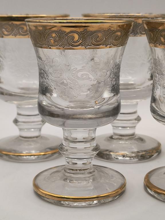 Kieliszki kryształowe - Murano Włochy