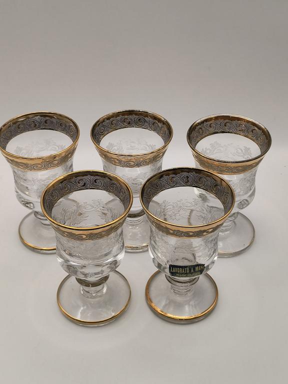 Kieliszki kryształowe - Murano Włochy