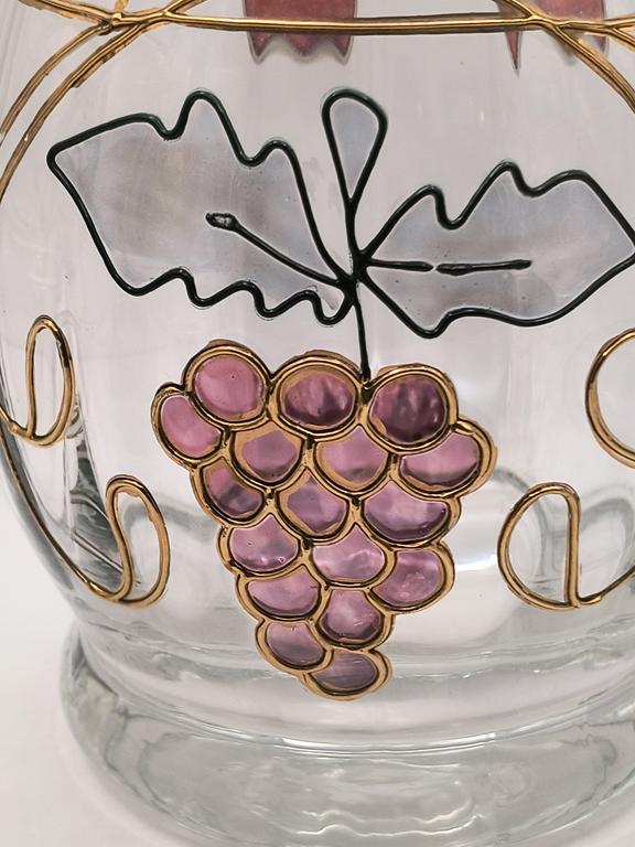 Zestaw szklany: karafka z 6 kieliszkami