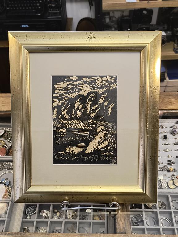 Grafika na papierze - linoryt