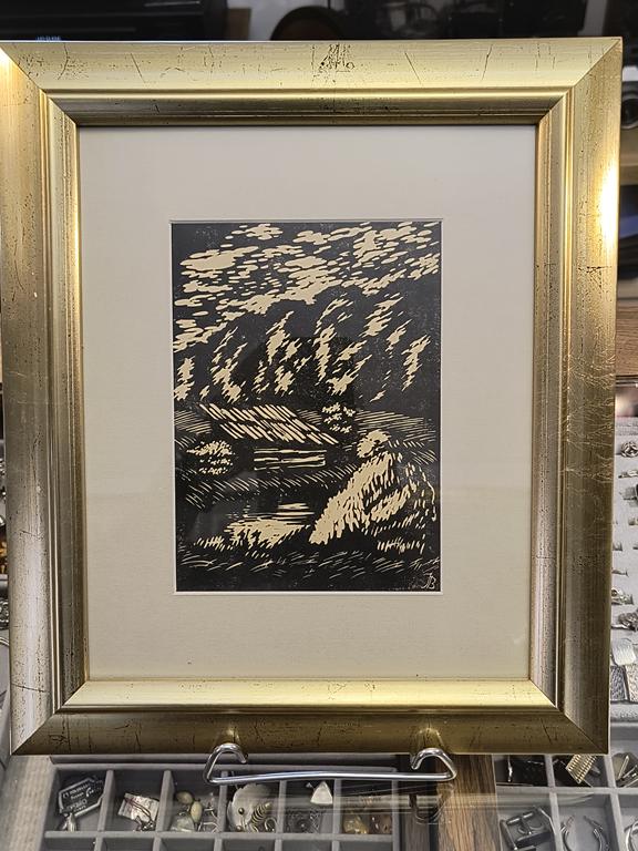 Grafika na papierze - linoryt