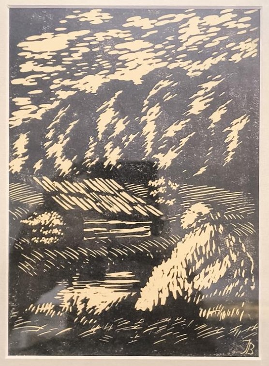 Grafika na papierze - linoryt