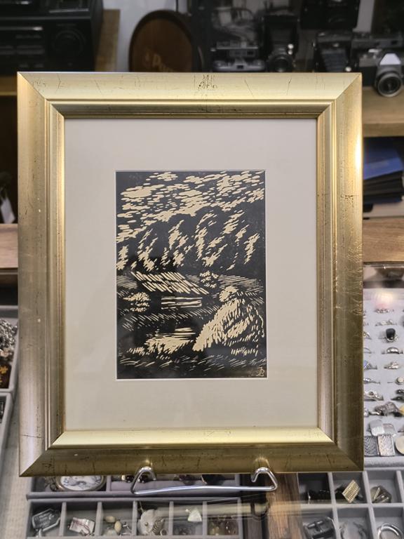 Grafika na papierze - linoryt