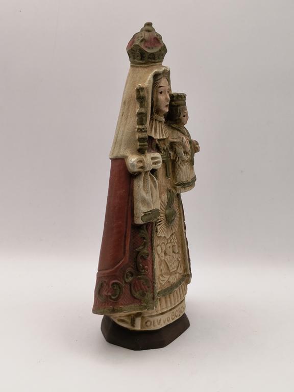 Figurka ceramiczna - Matka Boska z Dzieciątkiem