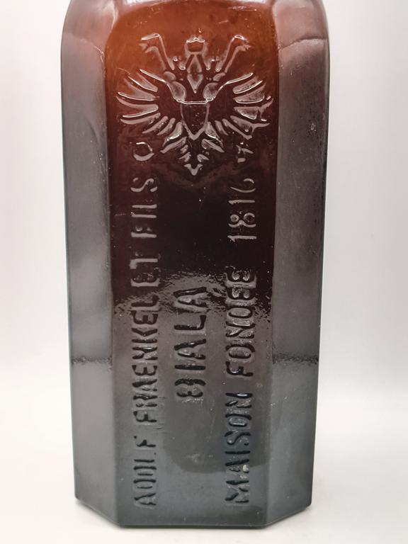 Butelka szklana ADOLF FRAENKEL ET FILS (Adolf Frankel i Syn), BIALA 1816