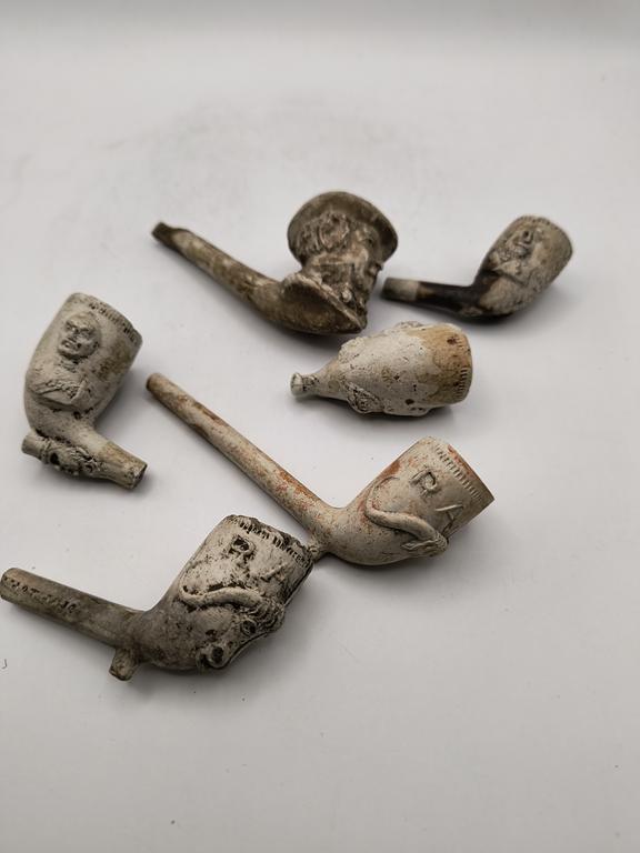 Zestaw fajek glinianych, XIX w.