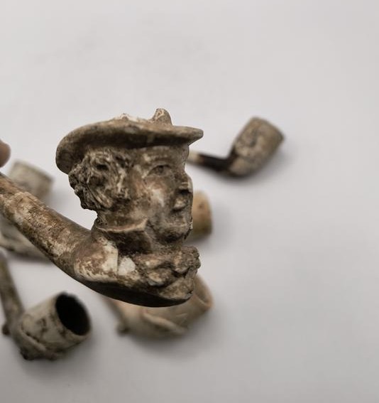 Zestaw fajek glinianych, XIX w.