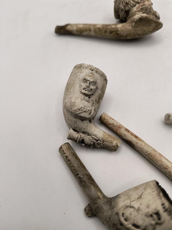 Zestaw fajek glinianych, XIX w.