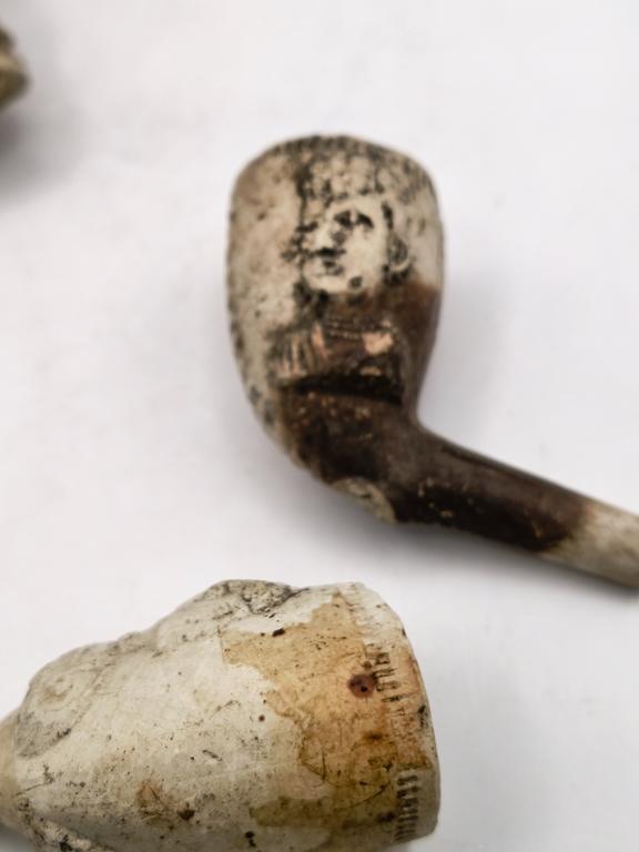 Zestaw fajek glinianych, XIX w.