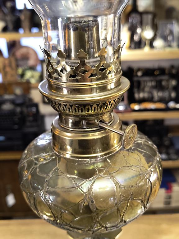 Lampa naftowa mosiężna