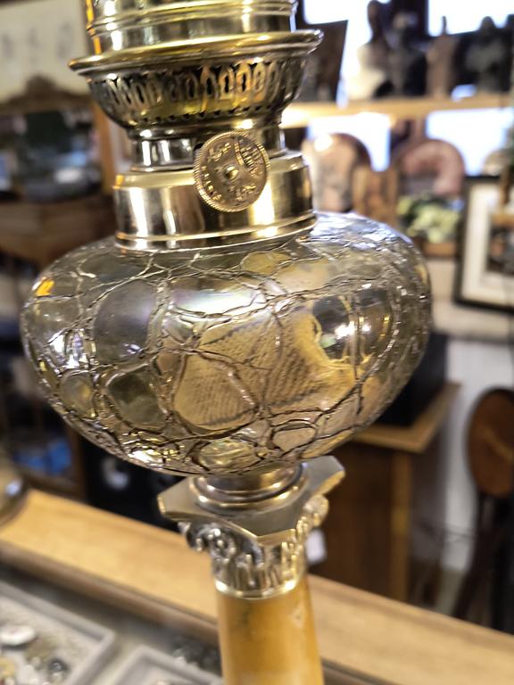 Lampa naftowa mosiężna