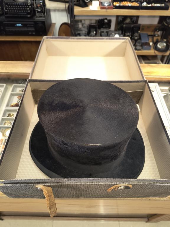 Stary cylinder czarny - AvB Hat Manufactory