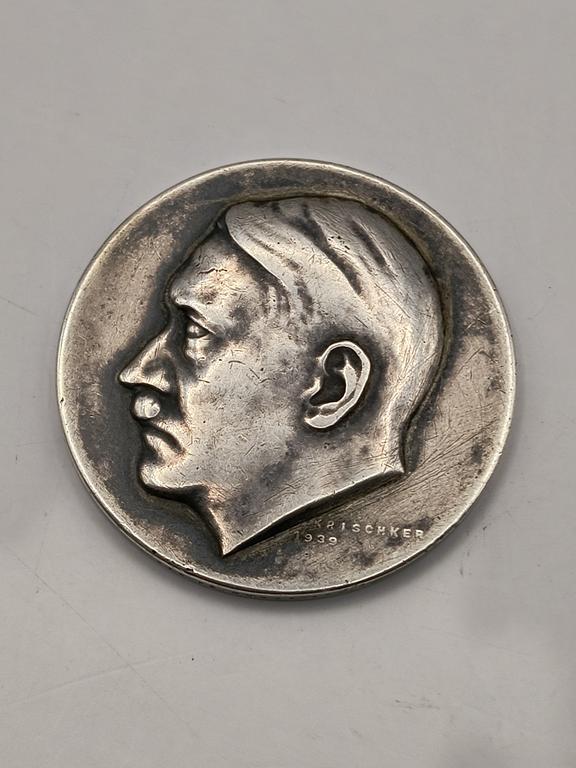 Medal z 1939 r. - 50 rocznica urodzin Adolfa Hitlera, Berlin - Niemcy, III Rzesza