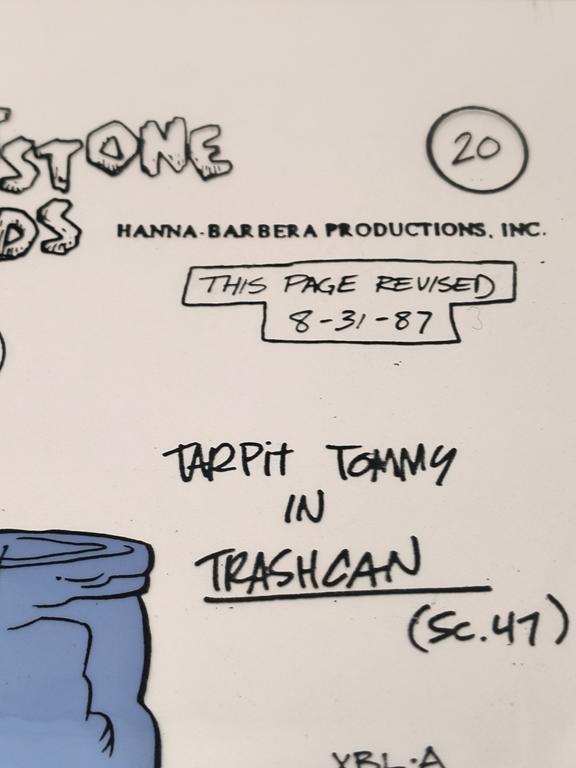 Folia animacyjna "The Flintstone Kids" - Tarpit Tommy, 1987 r.