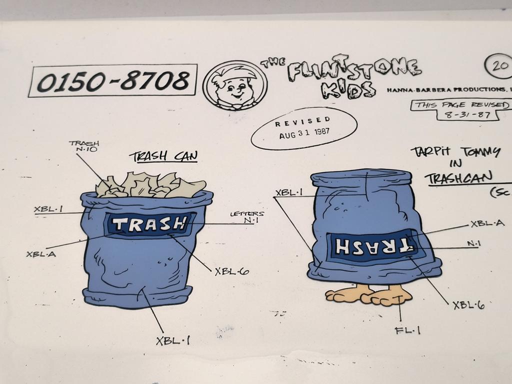 Folia animacyjna "The Flintstone Kids" - Tarpit Tommy, 1987 r.