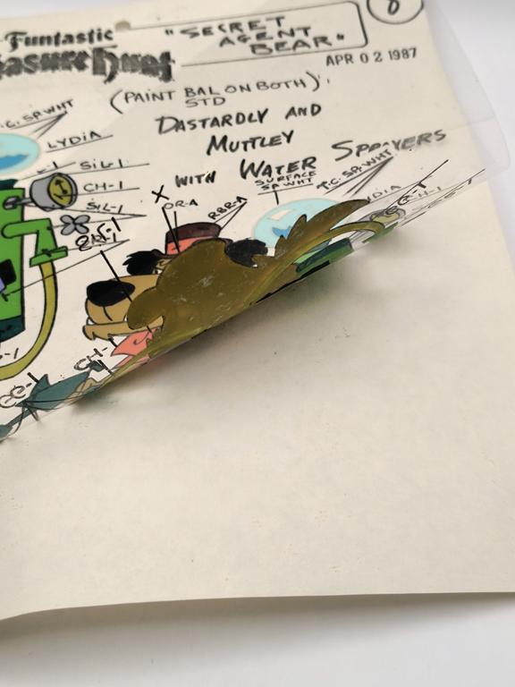 Folia animacyjna z bajki „MIŚ YOGI. Secret Agent Bear - Dastardly and Muttley” – Hanna-Barbera, 1987 r.