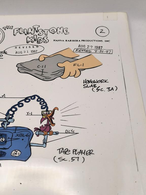 Folia animacyjna „The Flintstone Kids” – Tape Player, 1987 r.