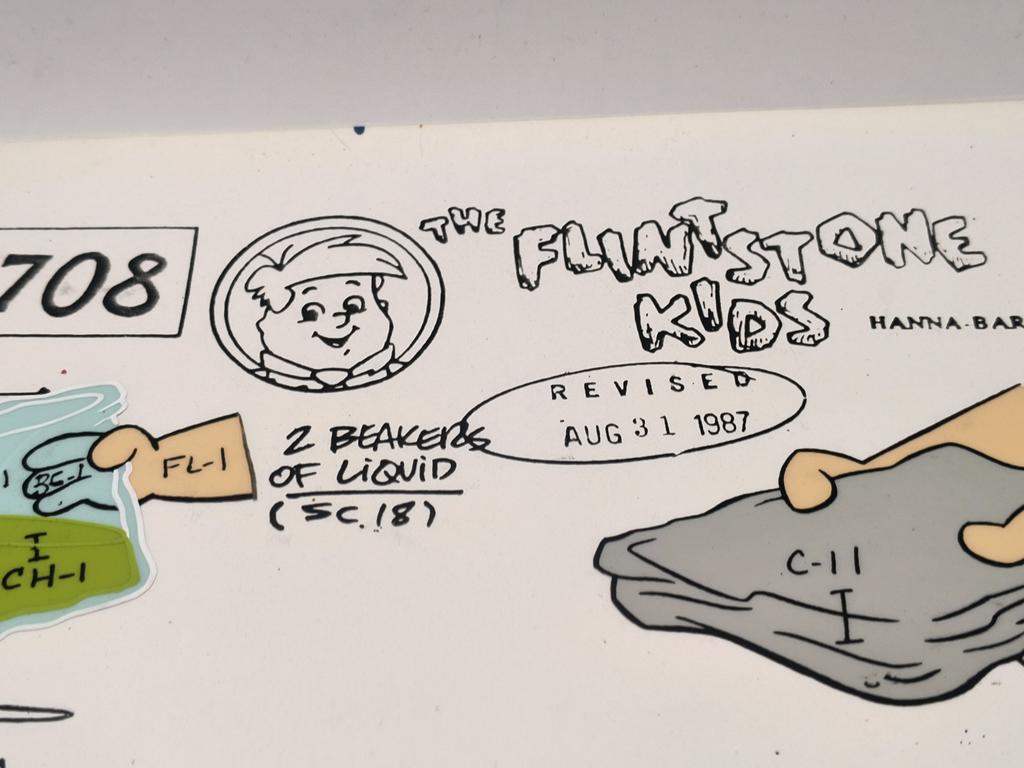 Folia animacyjna „The Flintstone Kids” – Tape Player, 1987 r.