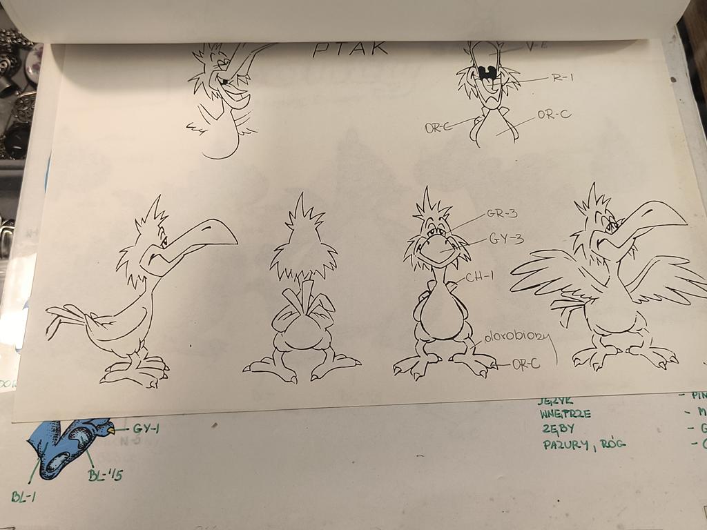 Zestaw projektów animacyjnych z bajki "Monty - The Happy Dragon", Hanna-Barbera Poland