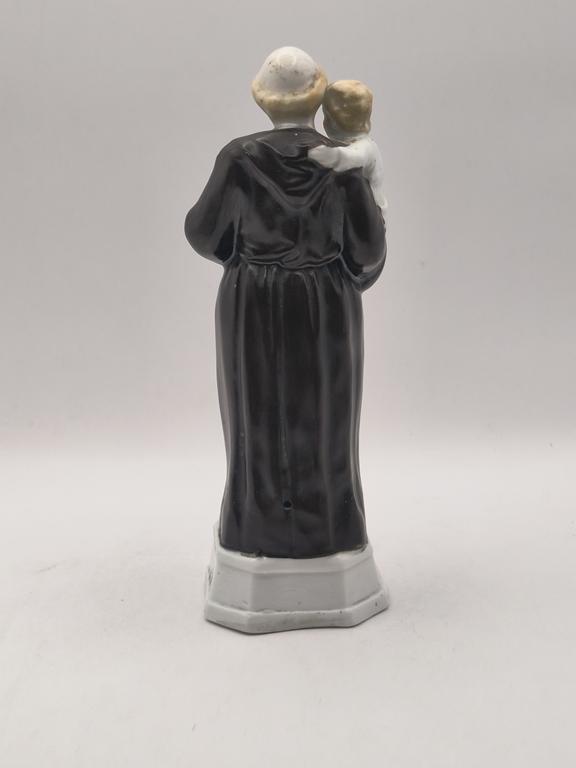 Stara figurka porcelanowa - Święty Antoni - okres międzywojenny