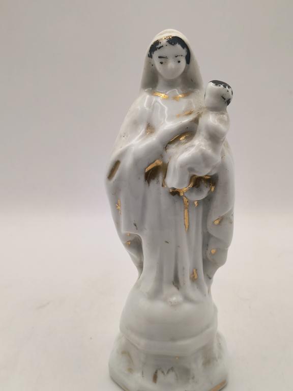 Figurka porcelanowa - Maryja z Dzieciątkiem