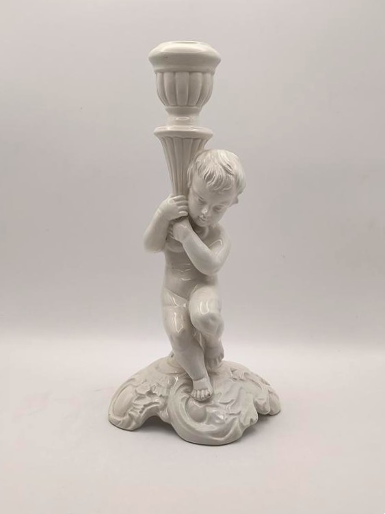 Świecznik figuralny ceramiczny - Włochy