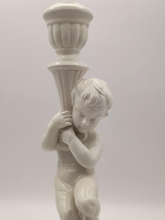 Świecznik figuralny ceramiczny - Włochy