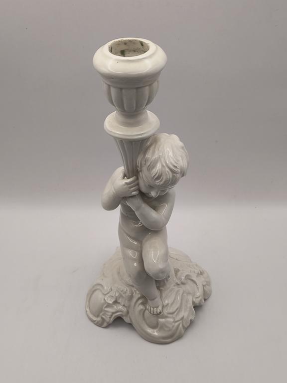 Świecznik figuralny ceramiczny - Włochy