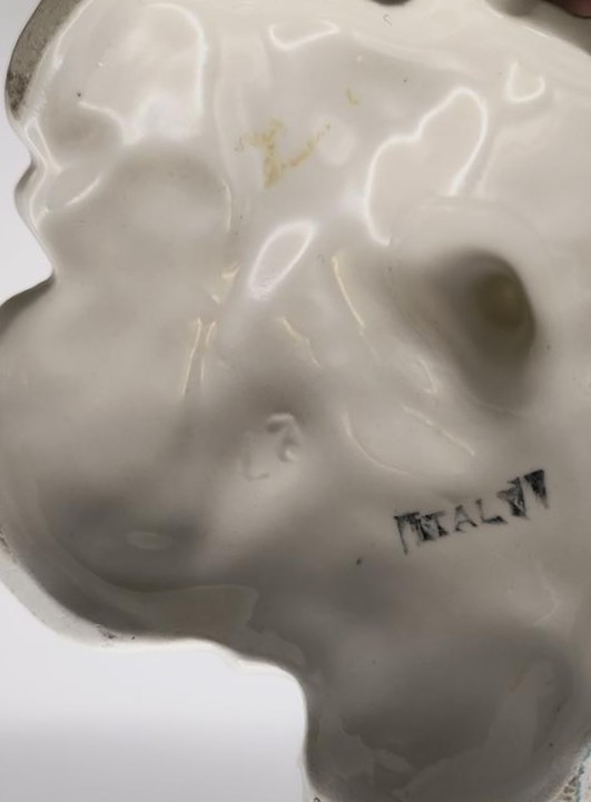 Świecznik figuralny ceramiczny - Włochy