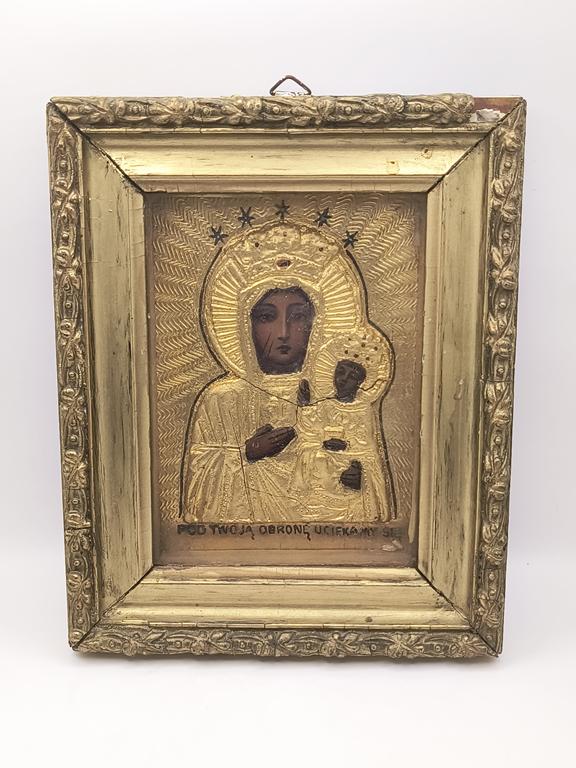 Ikona - Matka Boska Częstochowska - okres międzywojenny
