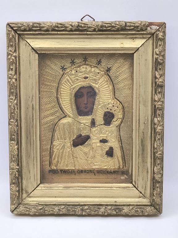 Ikona - Matka Boska Częstochowska - okres międzywojenny
