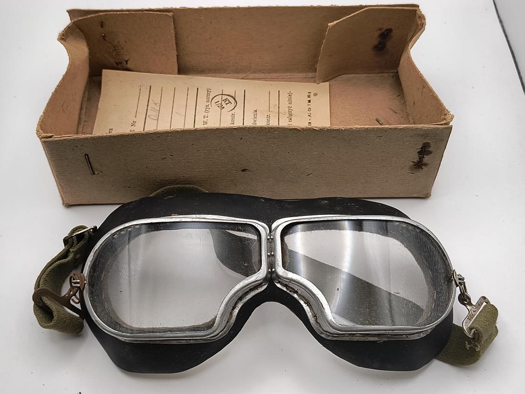 Gogle motocyklowe PRL, 1957 r.