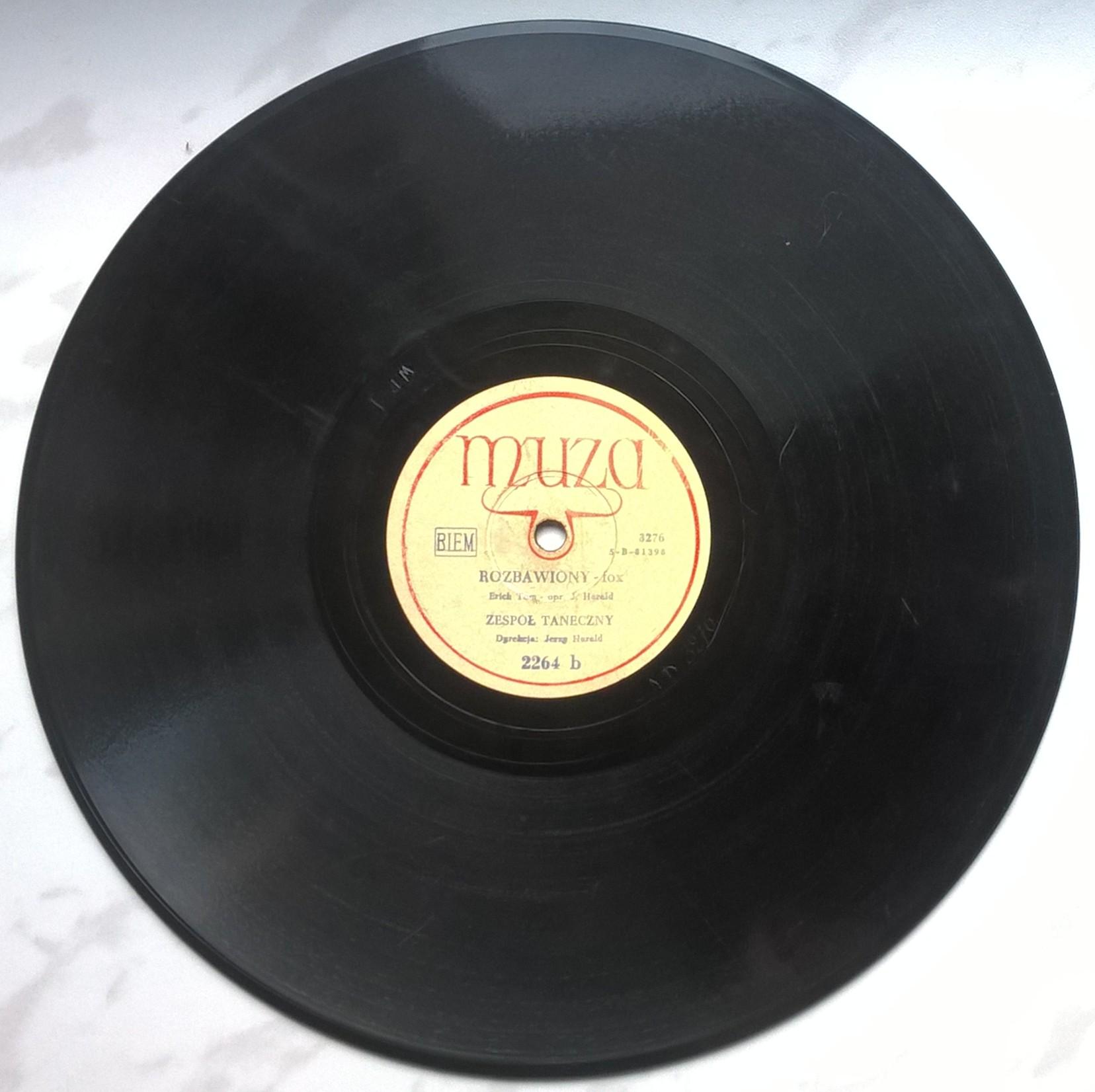 Płyta szelakowa Muza - fox: "Brzydula i rudzielec" Maria Koterbska oraz "Rozbawiony"