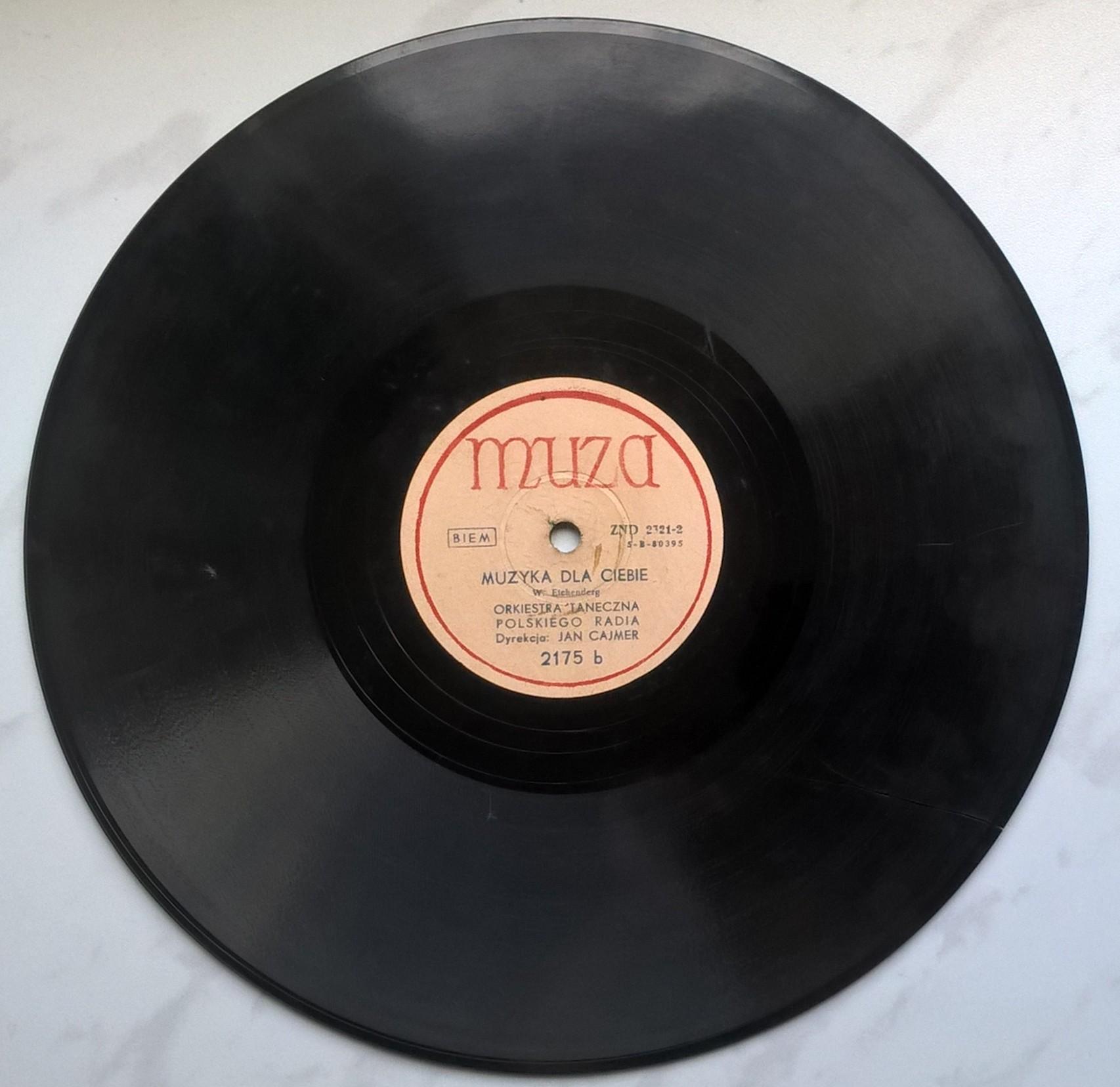 Płyta szelakowa Muza - Slowfox "Jak Sen" Marta Mirska oraz "Muzyka dla Ciebie"