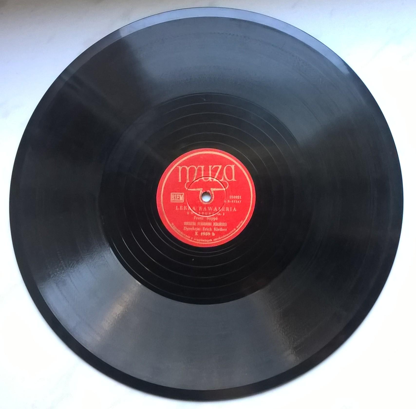 Płyta szelakowa Muza - Uwertura "Lekka Kawaleria" Franz Suppe