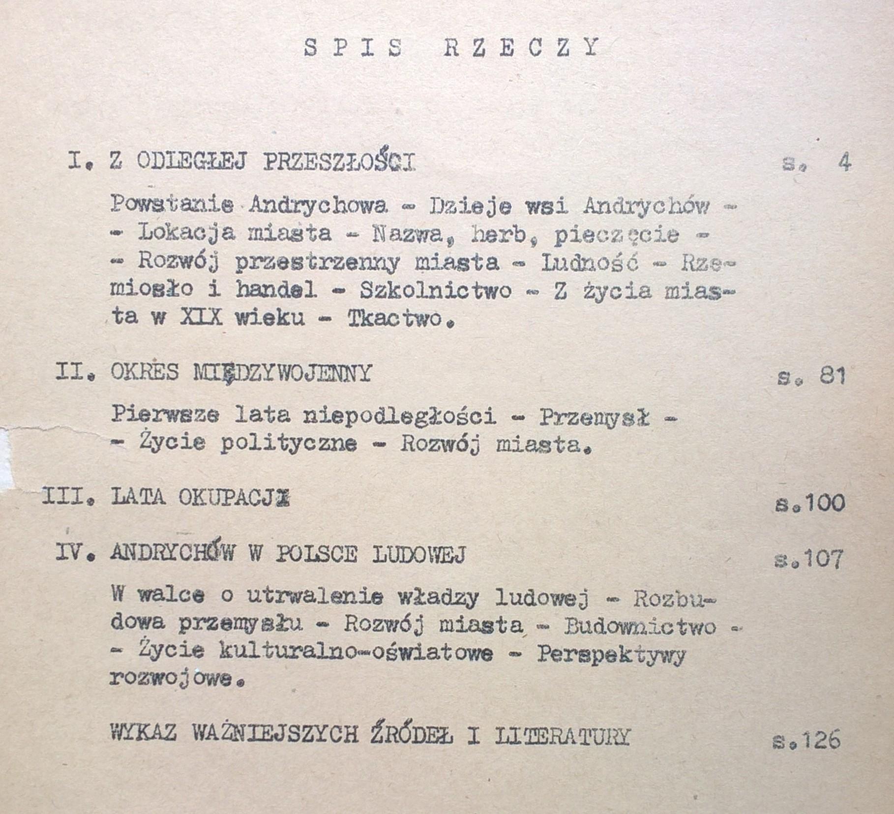 Książka "Dwa wieki miasta Andrychowa (1767-1967) Mariusz Kulczykowski, 1967 r.