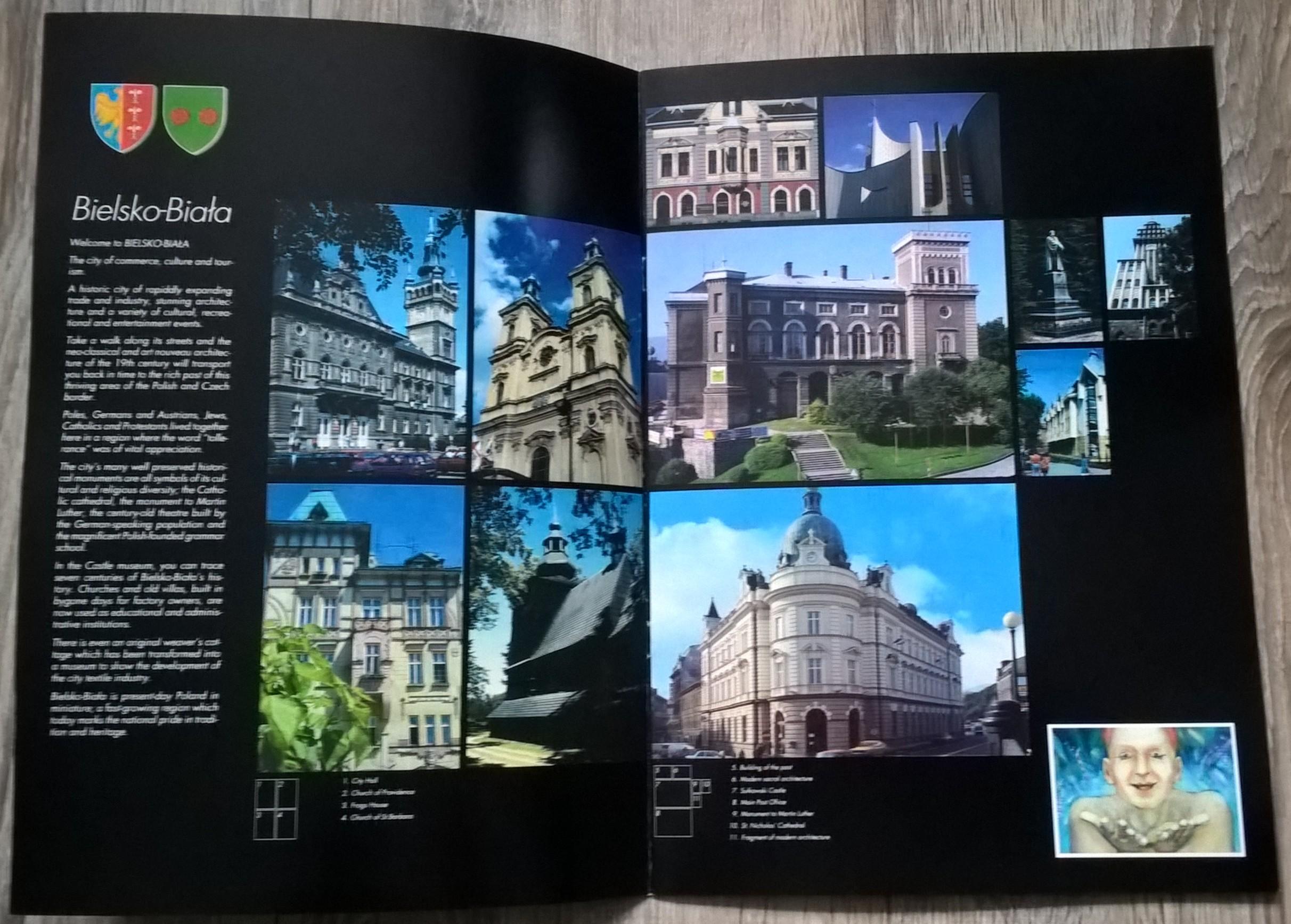 Folder reklamowy BIELSKO-BIAŁA, w języku angielskim - lata 90-te