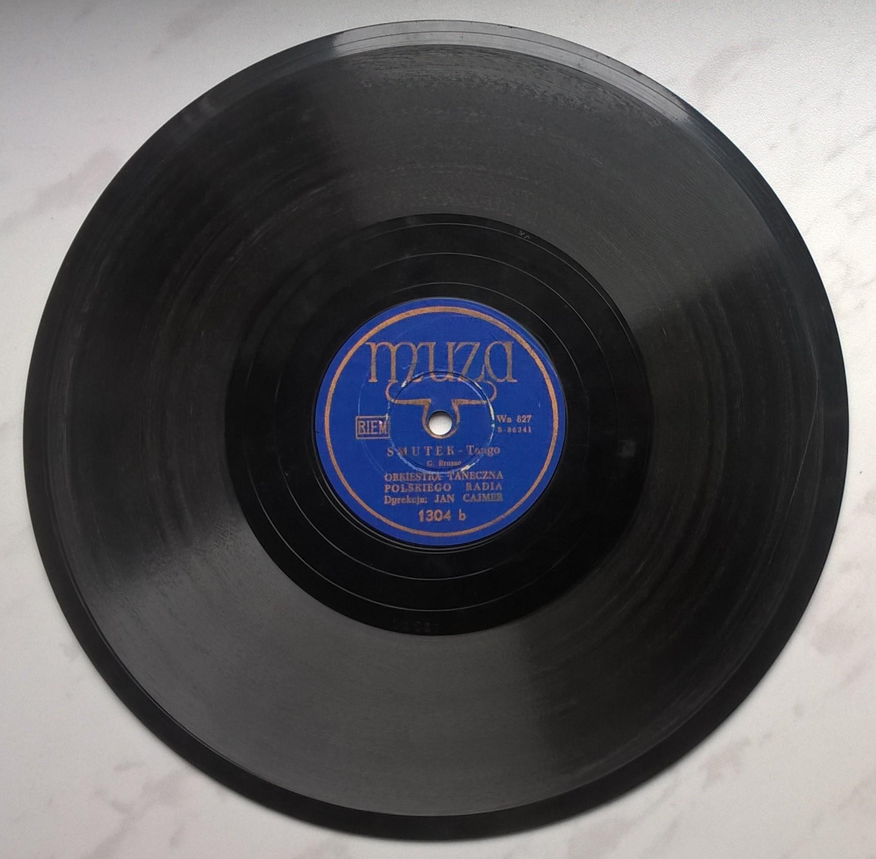 Płyta szelakowa Muza - pasodoble "VALLADO" oraz tango "SMUTEK"