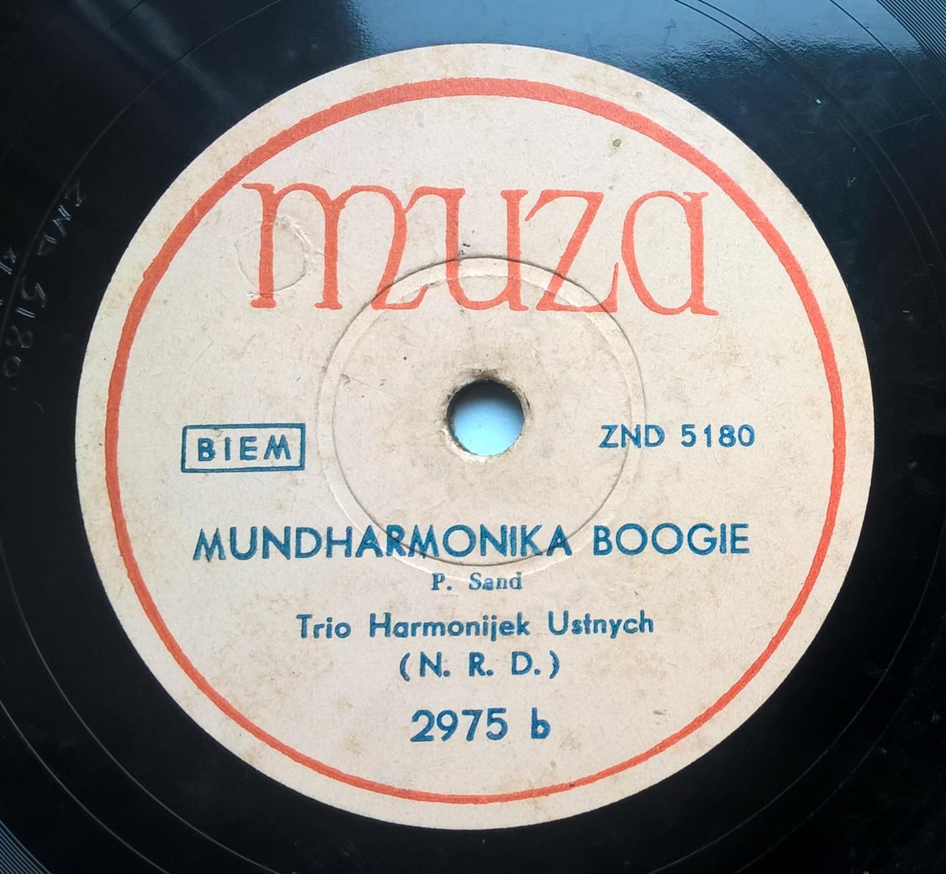 Płyta szelakowa Muza - "Bim-Bam-Bina" oraz "Mundharmonika Boogie"