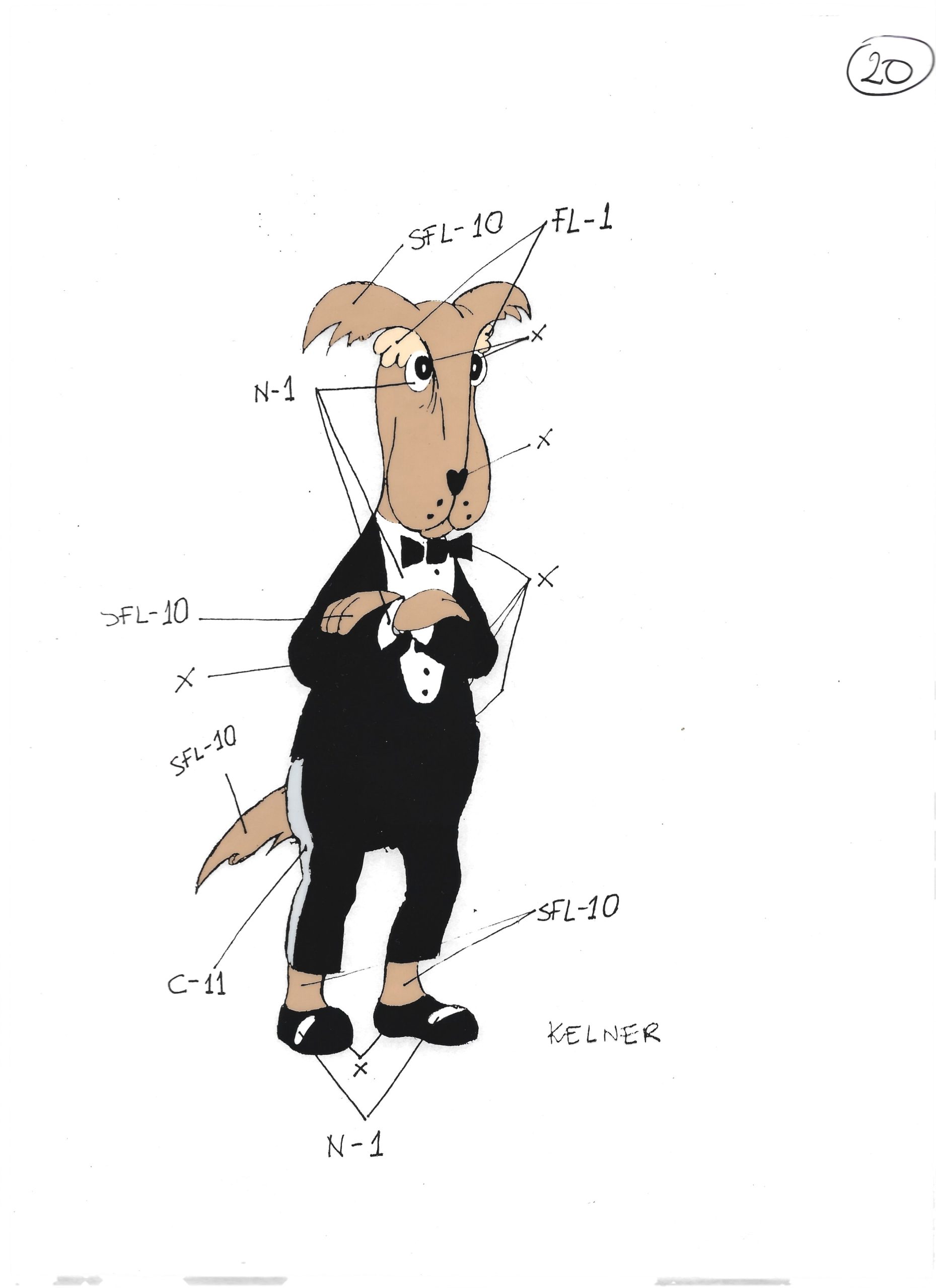 Folia animacyjna z bajki ROBINSON CRUSOE – Kelner