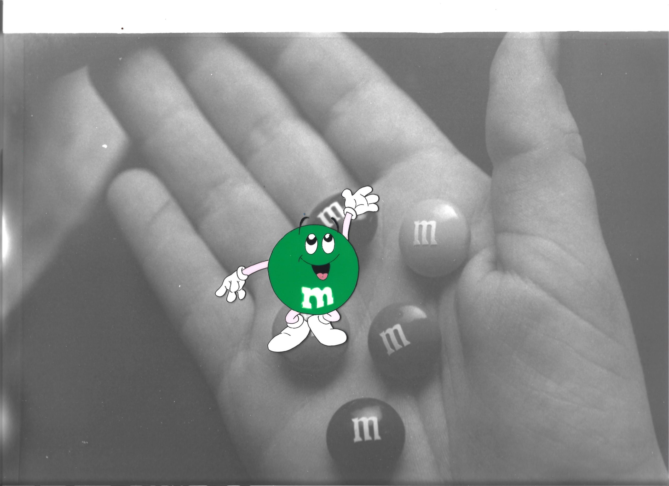 Oryginalna folia animacyjna z reklamy M&M [A-14]