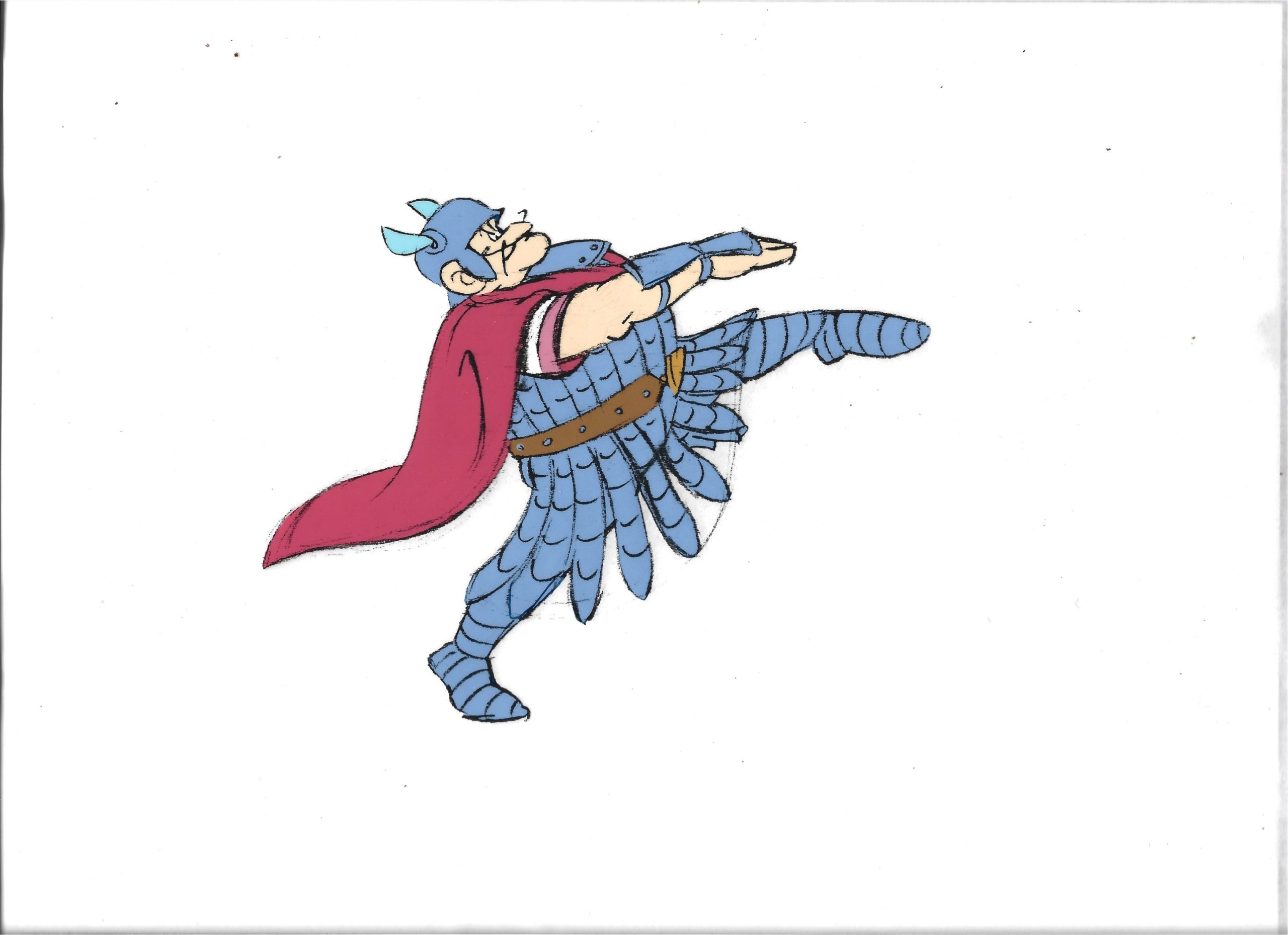 Folia animacyjna z bajki "Kajko i Kokosz" - postać HEGEMONA