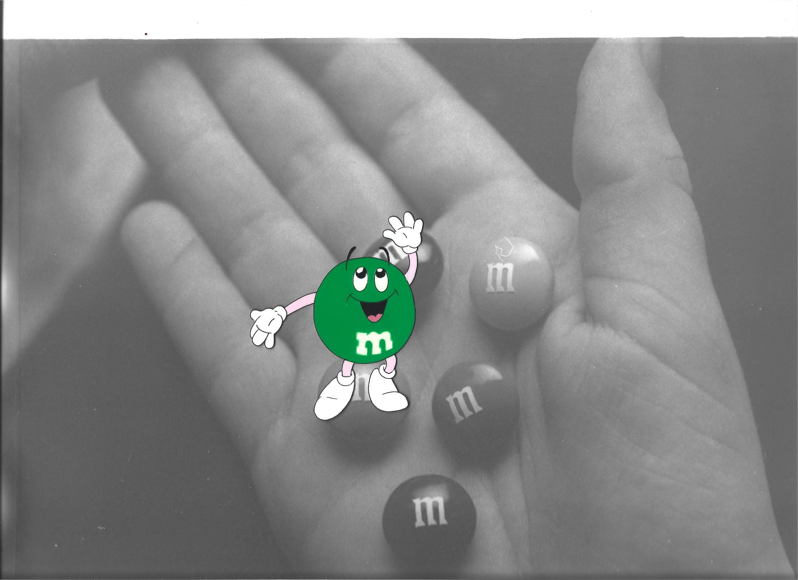 Oryginalna folia animacyjna z reklamy M&M [A-15]