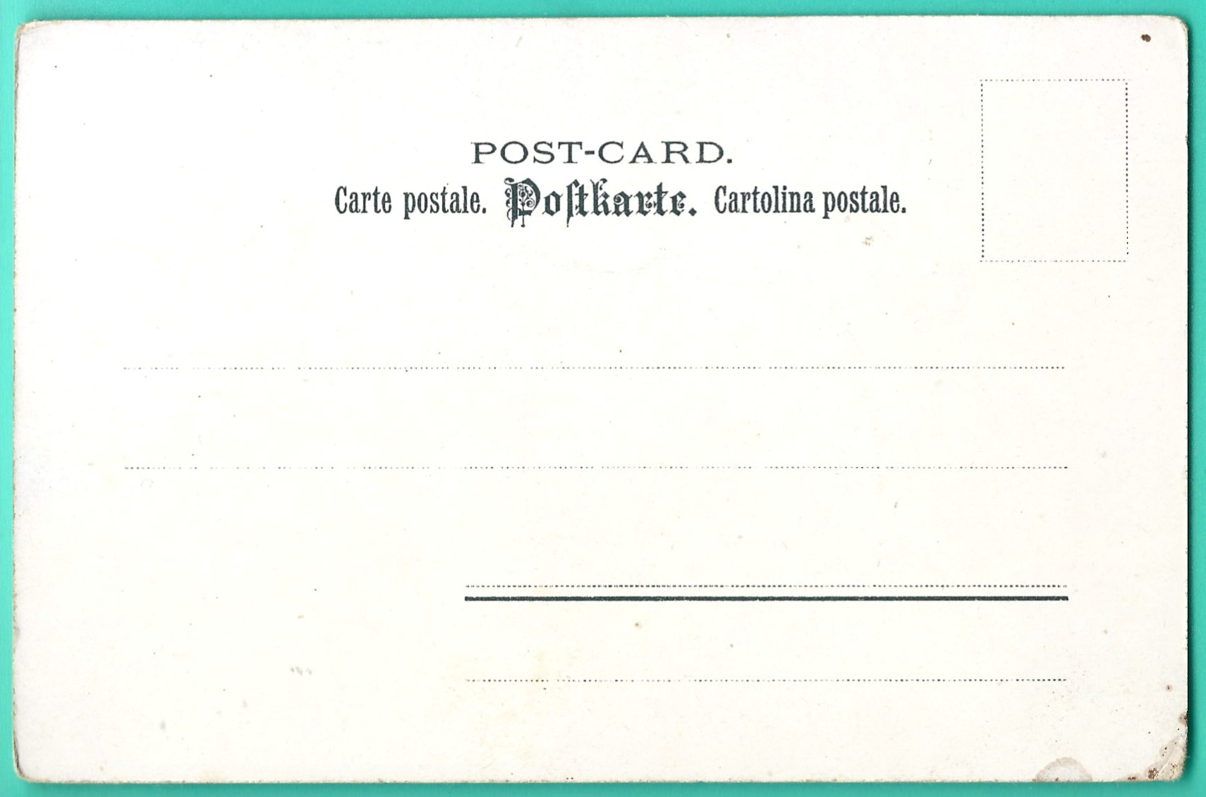 Pocztówka - "Fliegende Blatter" - Latające liście - Chabry